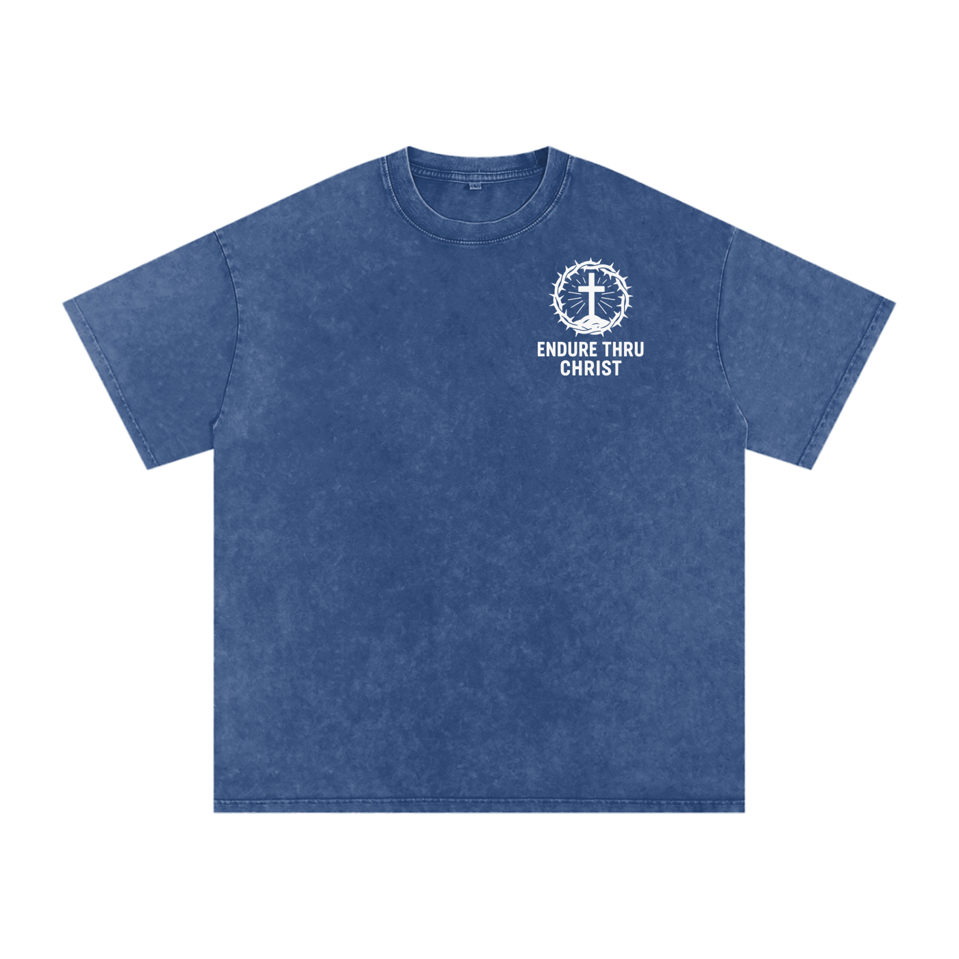 Logo- Acid Wash Oversize T-Shirt - 250 GSM